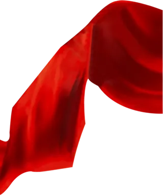 红色飘带免扣素材