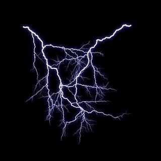 交织的闪电图