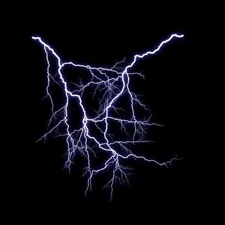 交织的闪电图