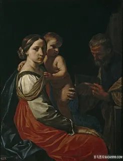 坎塔里尼，西蒙妮，神圣的家庭油画