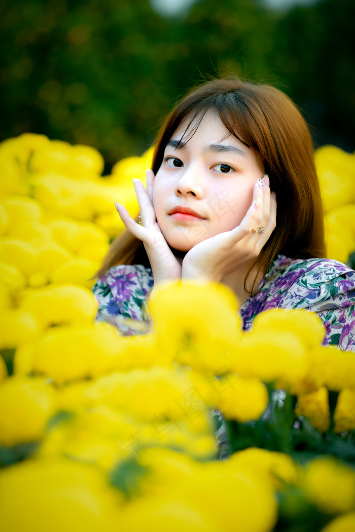 时尚清纯可爱的女孩摄影图片