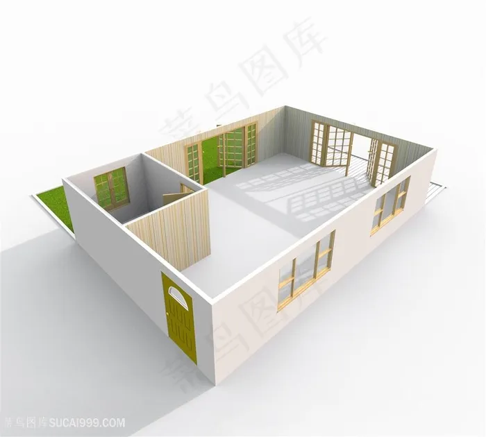 精美立体房屋建筑设计高清图