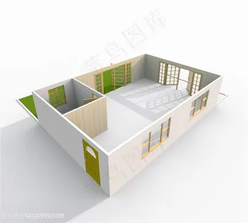 精美立体房屋建筑设计高清图