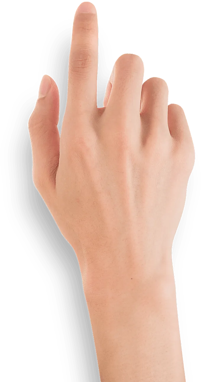 手势免抠右手点击png
