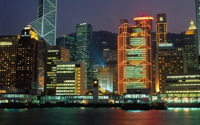 香港城市风景城市夜景摄影
