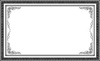 古色古香古典古风花纹边框