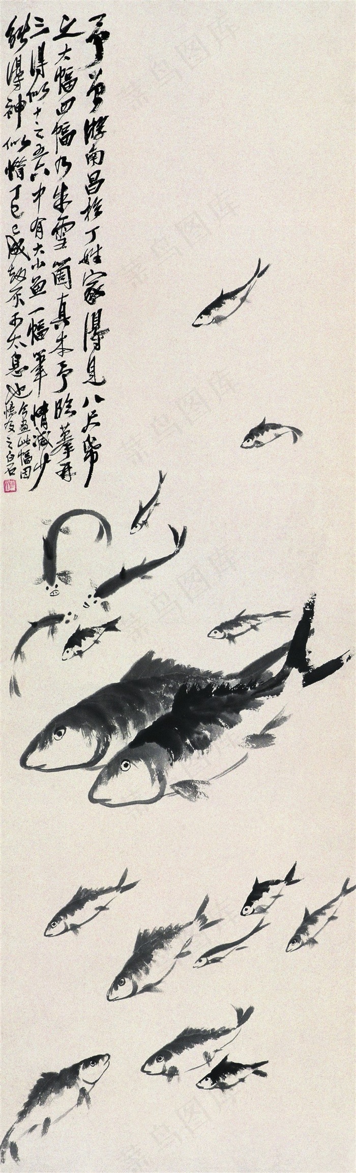 齐白石中式古典风格国画图片