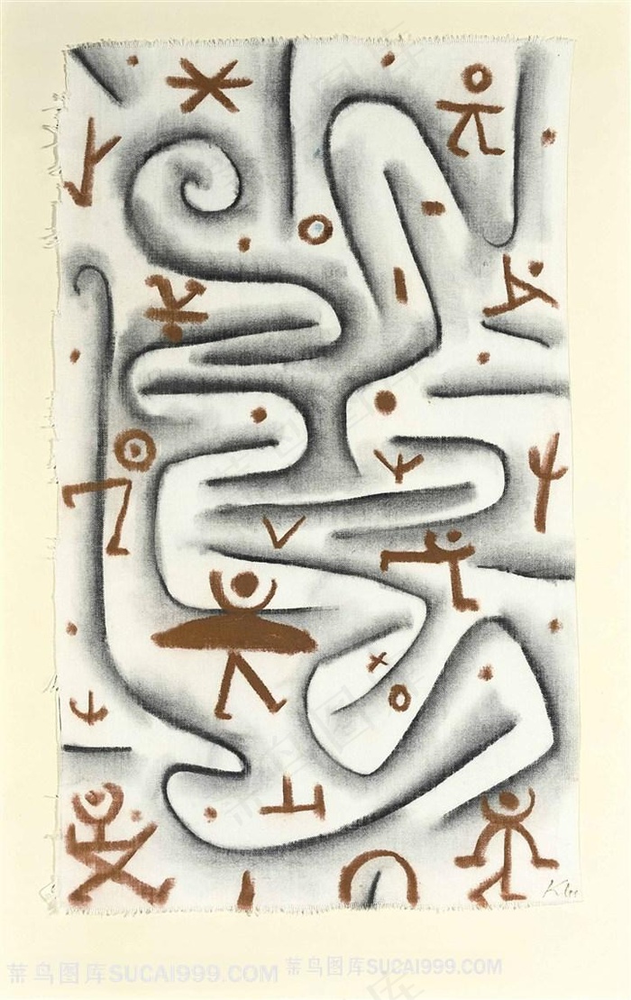 保罗克利手绘艺术人物插画