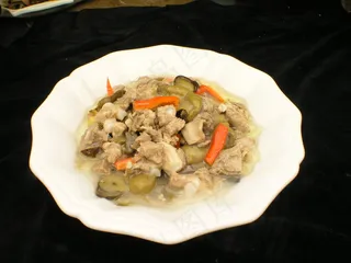 家常菜|美食|菜谱|菜单|0712牛肝菌烧排骨