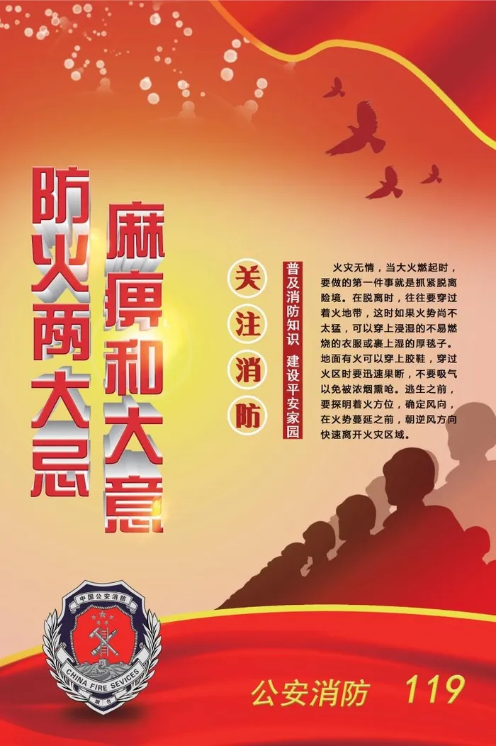 消防展板之防火两大忌psd模版下载