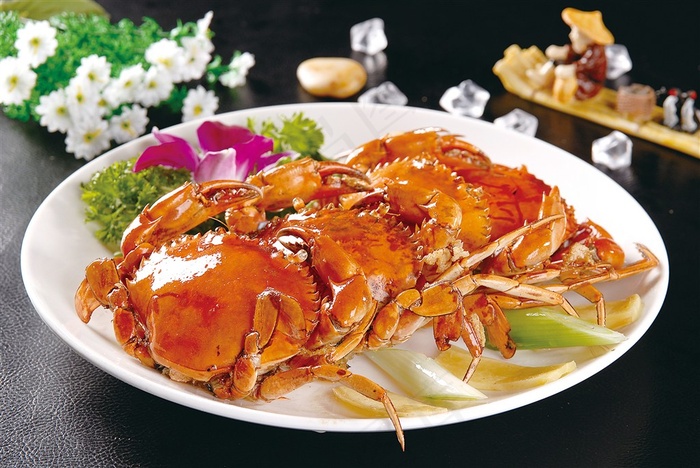 拼盘大闸蟹图片海鲜图片