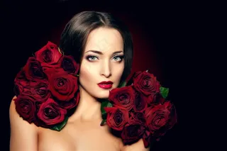 玫瑰花女人花图片美容图片