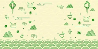 线性端午节背景