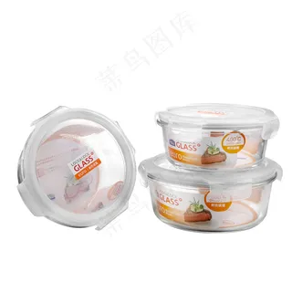 玻璃容器密封盒图片