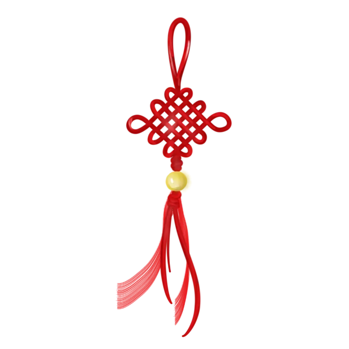 红色平安结中国结免扣素材