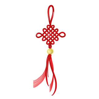 红色平安结中国结免扣素材