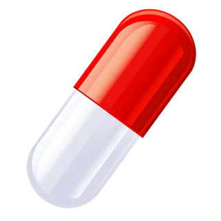 红色胶囊药物图标