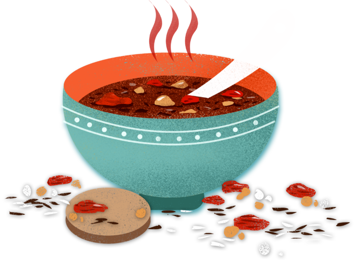 腊八元素-卡通腊八节腊八粥艺术字体八宝粥PNG免扣腊八海报装饰插画PNG素材