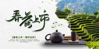 春茶上市 春茶促销海报