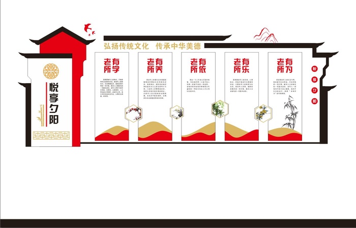 老年大学文化墙