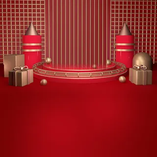 立体C4D场景电商首页主图直通车促销banner海报背景PSD素材