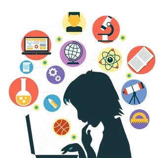 计算机卡通剪影人物图标少儿兴趣班 计算机卡通剪影人物图标少儿兴趣班