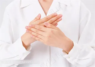 手部特写动作 女人双手手背展示