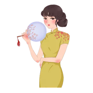 传统旗袍美女 (94)