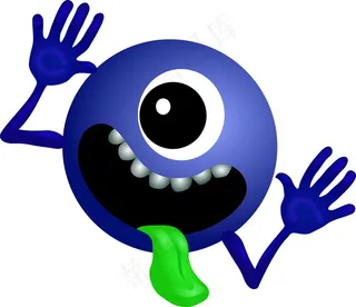 深蓝色笑脸另类图片