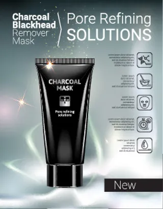 化妆品使用说明书彩妆科幻底图