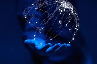 创意手里的地球科技高清图