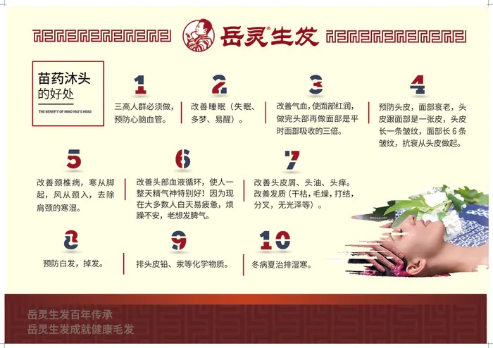 岳灵生发/苗药/冬病夏治/海报ai矢量模版下载