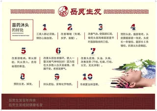 岳灵生发/苗药/冬病夏治/海报