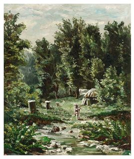 伊凡 伊凡诺维奇 希施金高清风景油画无框临摹装饰画大图喷绘素材