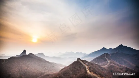长城日出风光 长城日出风光