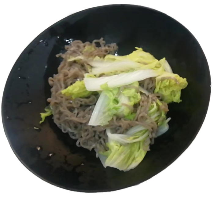 娃娃菜白菜荞麦方便面魔芋面免抠摄影元素素材
