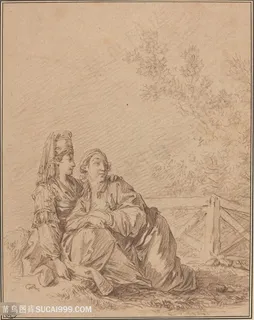 复古人物风景画装饰画 复古人物风景画装饰画