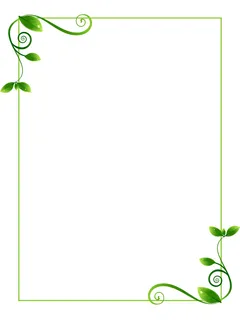 绿色简约春天边框