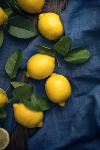 柠檬薄荷摄影背景图