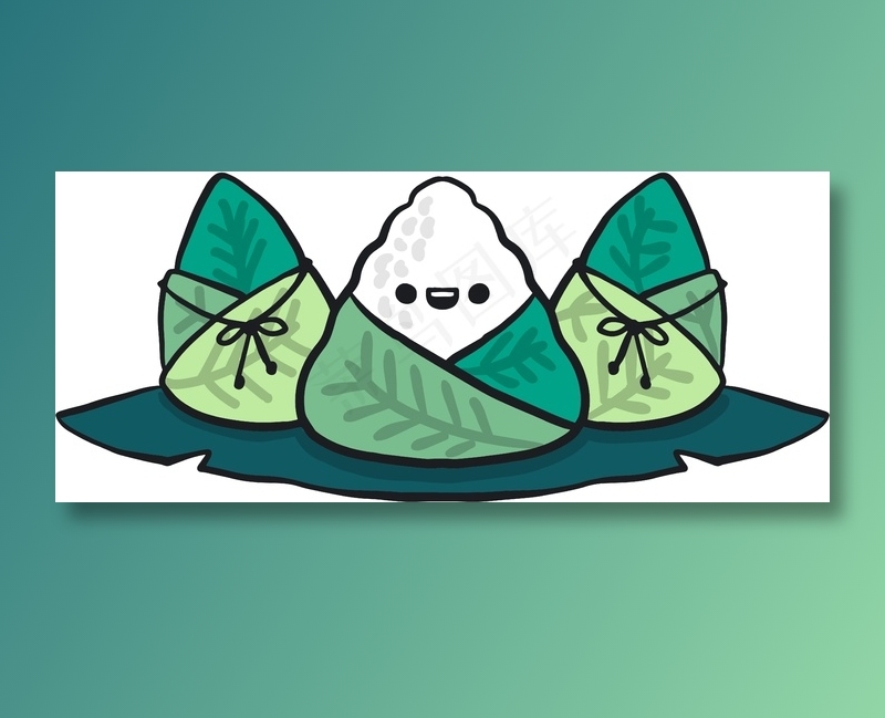 粽子 端午节 粽子海报模版ai矢量模版下载