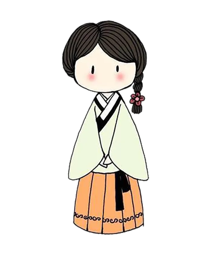 古典服饰女性卡通