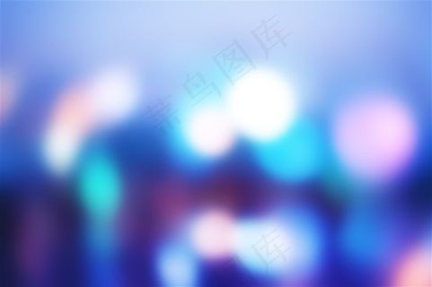 蓝色光斑虚化背景高清图片