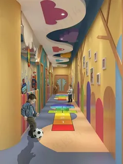 幼儿园过道走廊