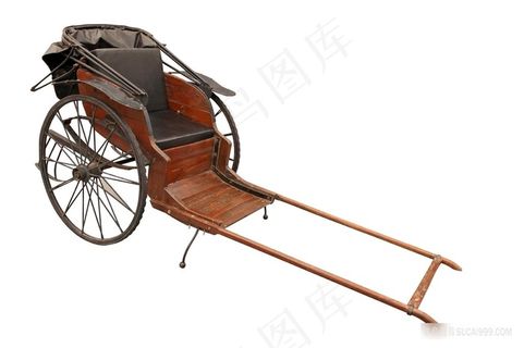 怀旧人力车摄影图片