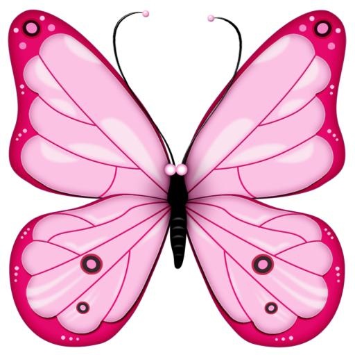 粉色蝴蝶 PNG 图像, 蝴蝶免抠