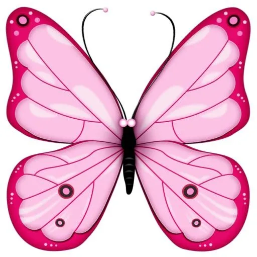 粉色蝴蝶 PNG 图像, 蝴蝶免抠