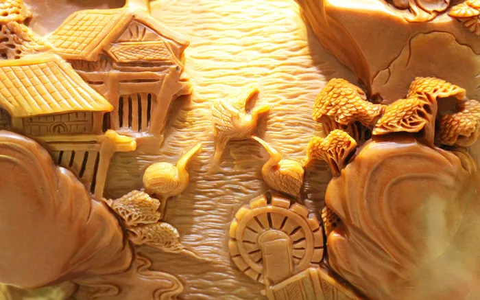 雕塑语调背景风景psd模版下载