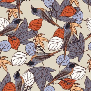 花卉唯美手绘花朵面料纹理手机壳布料面料印花服装矢量图案素材