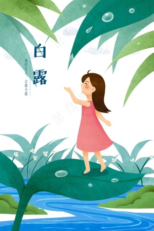 白露 露水 节日 节气 夏天 秋天 转凉