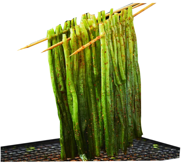韭菜碳烧烤
